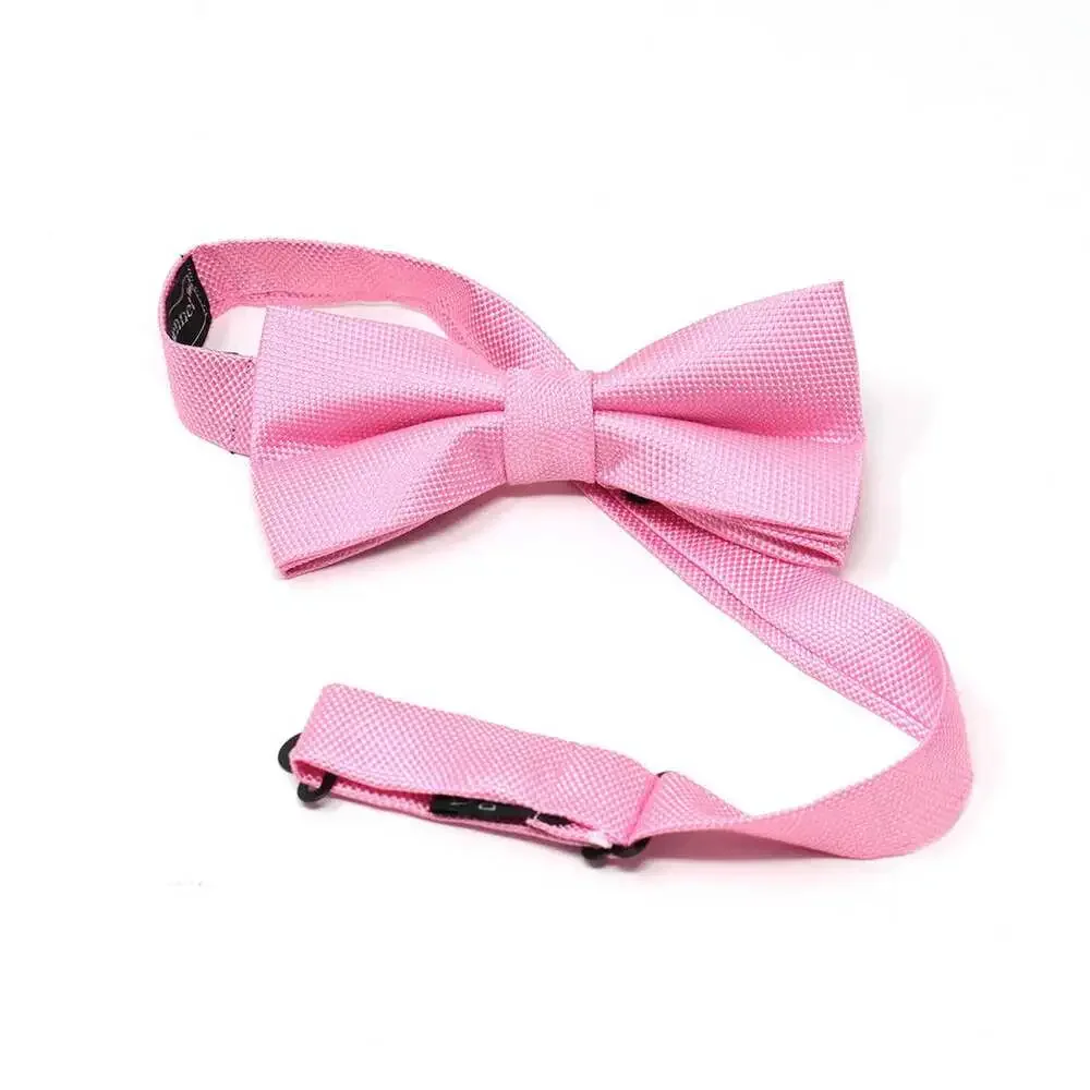 Selini New York - Poly Woven Men's Banded Bow Tie and Hanky Set - BTH6308